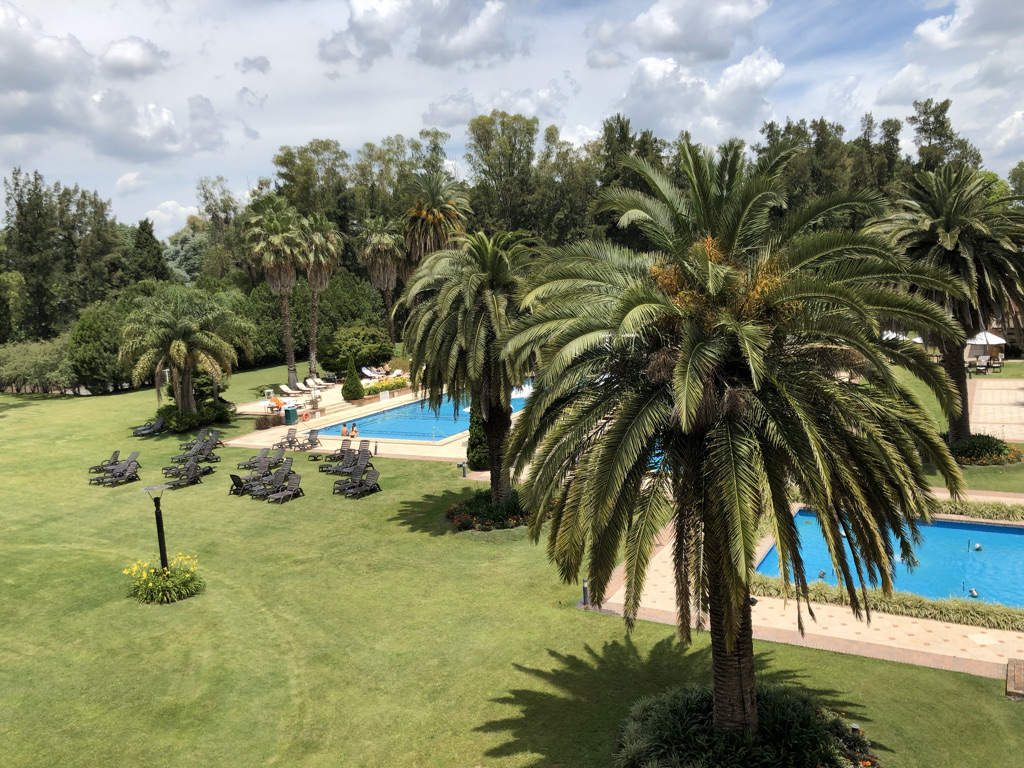 Jardines, palmeras y piscinas del Sheraton Pilar